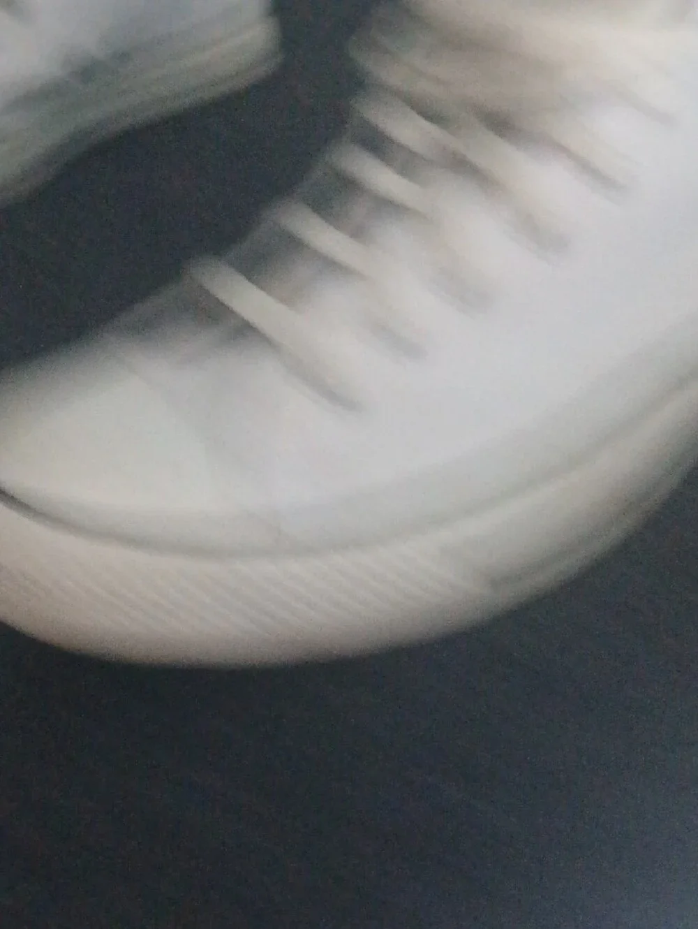 Converse White High Top Sneakers with Blue Star - Picture 4 of 8